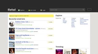 listal.com screenshot