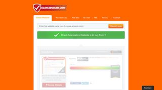 scamadviser.com screenshot