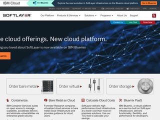 softlayer.com screenshot