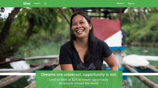 kiva.org screenshot