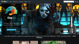 daz3d.com screenshot