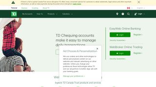tdcanadatrust.com screenshot