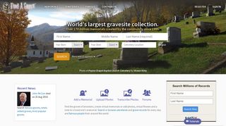findagrave.com screenshot