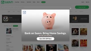 saavn.com screenshot