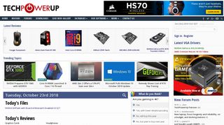 techpowerup.com screenshot