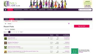 indusladies.com screenshot