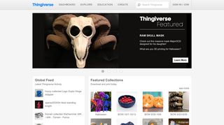 thingiverse.com screenshot