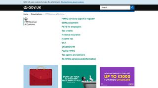 hmrc.gov.uk screenshot