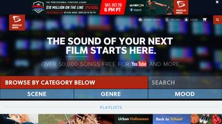 freeplaymusic.com screenshot