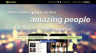 kiwibox.com screenshot