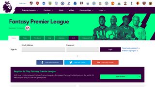 fantasy.premierleague.com screenshot
