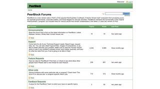 peerblock.com screenshot