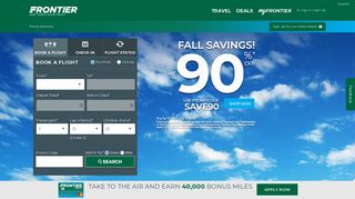 flyfrontier.com screenshot