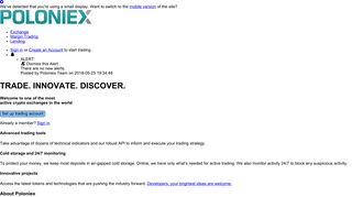 poloniex.com screenshot