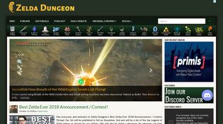 zeldadungeon.net screenshot