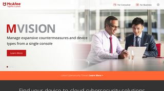 mcafee.com screenshot