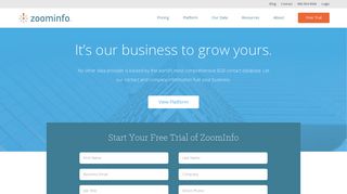 zoominfo.com screenshot