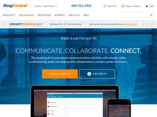 ringcentral.com screenshot
