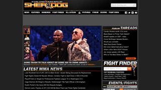 sherdog.com screenshot