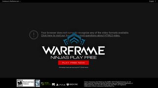 warframe.com screenshot