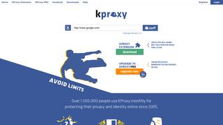 kproxy.com screenshot