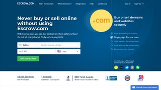 escrow.com screenshot