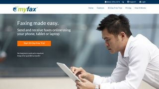 myfax.com screenshot