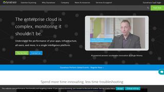 dynatrace.com screenshot