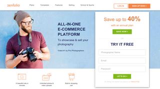 zenfolio.com screenshot