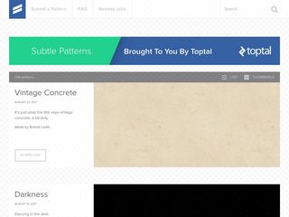 subtlepatterns.com screenshot
