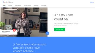 adsense.google.com screenshot