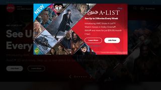 amctheatres.com screenshot