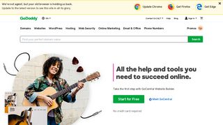 godaddy.com screenshot