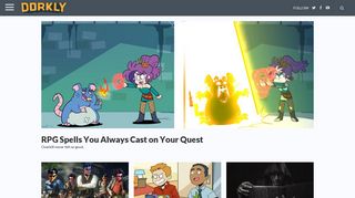 dorkly.com screenshot