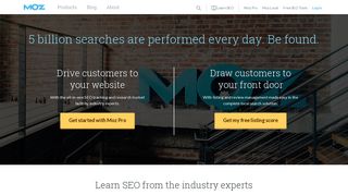 seomoz.org screenshot