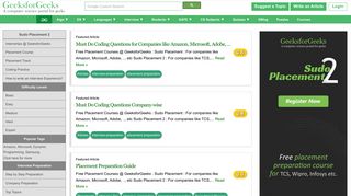 geeksforgeeks.org screenshot