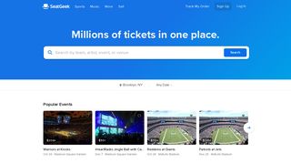 seatgeek.com screenshot