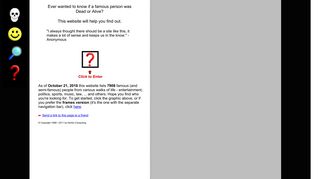 deadoraliveinfo.com screenshot