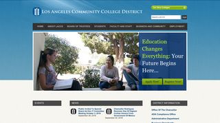 laccd.edu screenshot