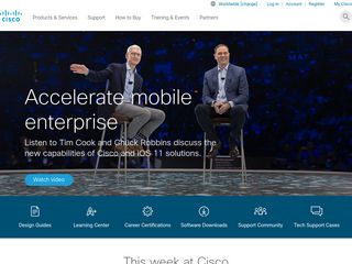 cisco.com screenshot