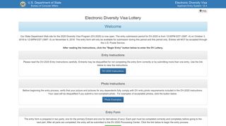 dvlottery.state.gov screenshot