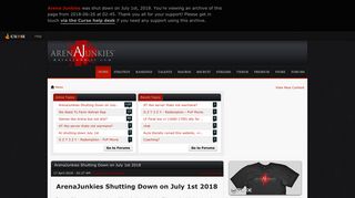 arenajunkies.com screenshot