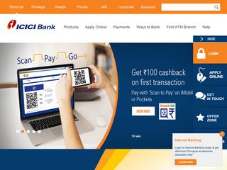 icicibank.com screenshot