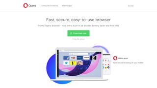 opera.com screenshot