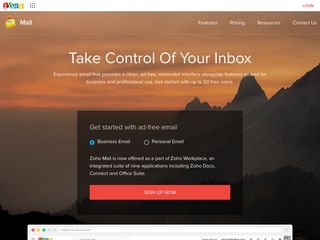 mail.zoho.com screenshot