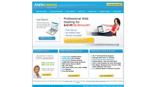 fastdomain.com screenshot