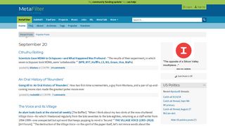 metafilter.com screenshot