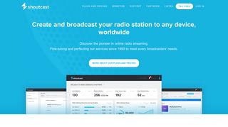shoutcast.com screenshot