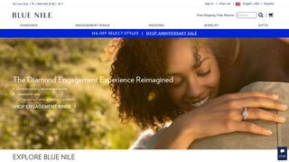 bluenile.com screenshot