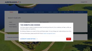 airfrance.com screenshot